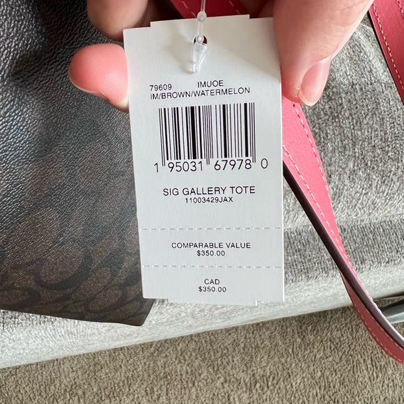 NWT large coach tote purse 👛 - Picture 12 of 15